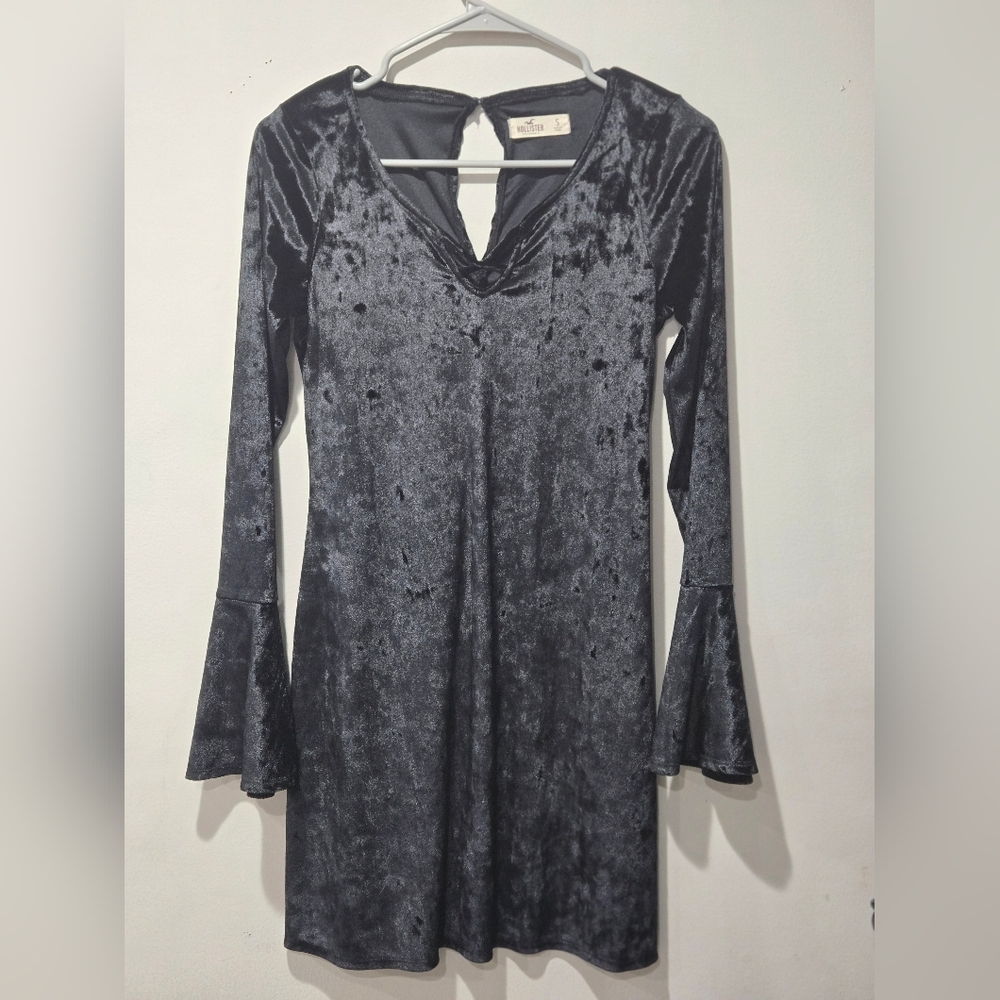 Hollister Black Velvet Dress